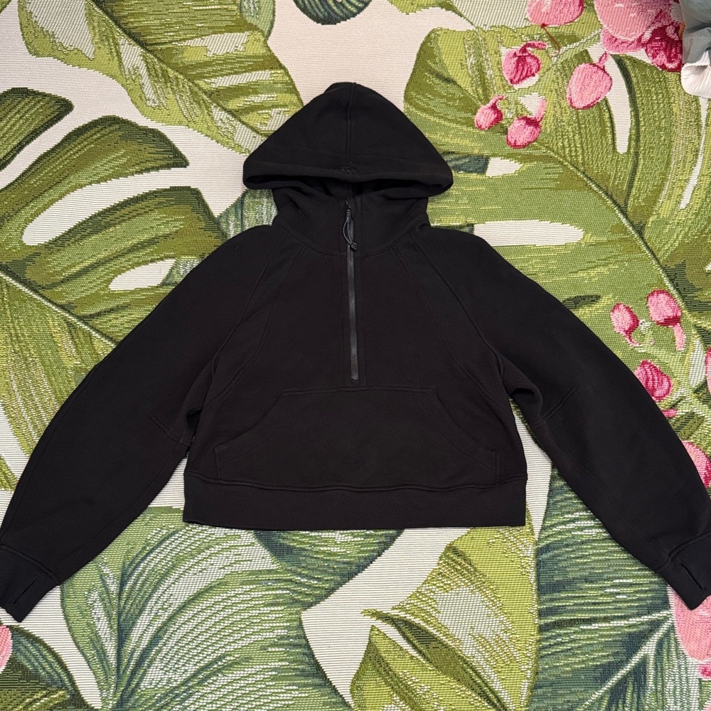 Lululemon Sciba Oversized Half Zip Black Hoodie XS/S